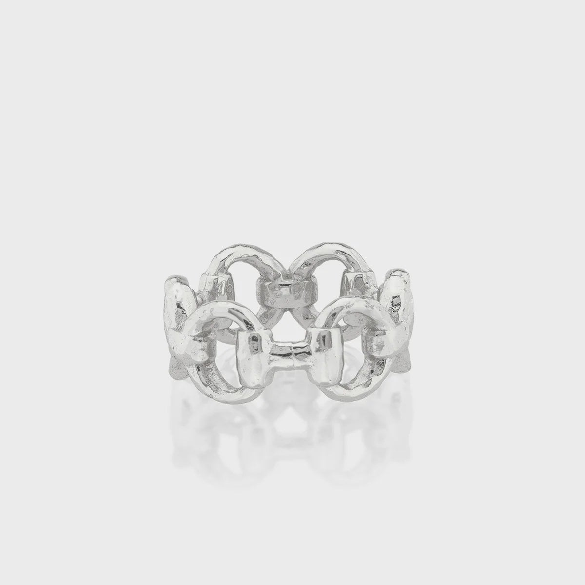 Equestrian Snaffle Bit Ring - Silver