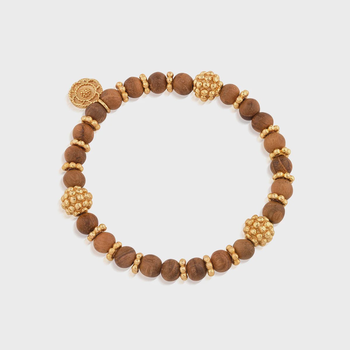 Berry Stretch Bracelet - Teak