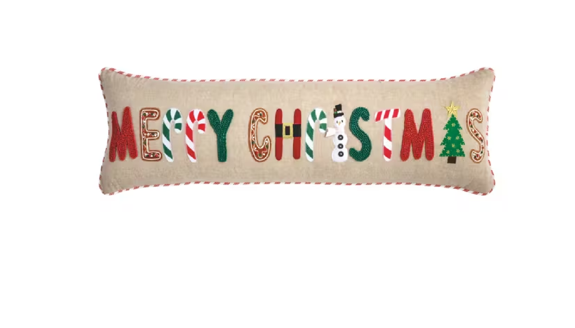Long Circa Xmas Pillow