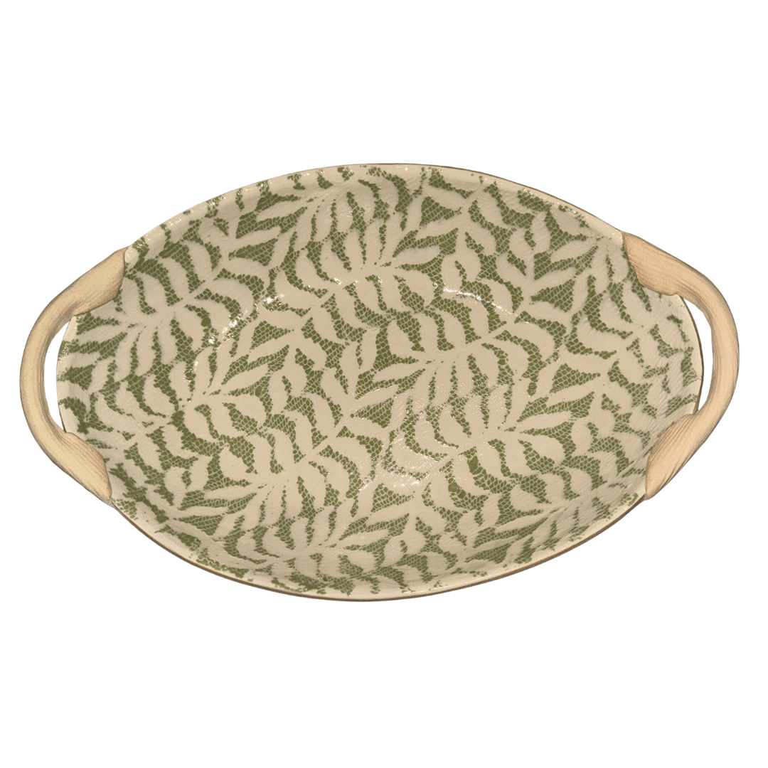 Nested Oval w/ Handles / Fern Citrus