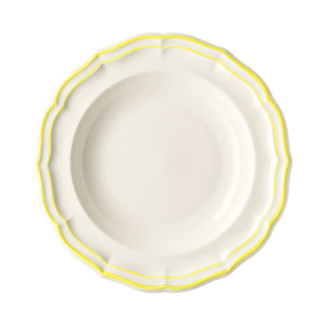 Filet- Rimmed Soup Bowl, Citron