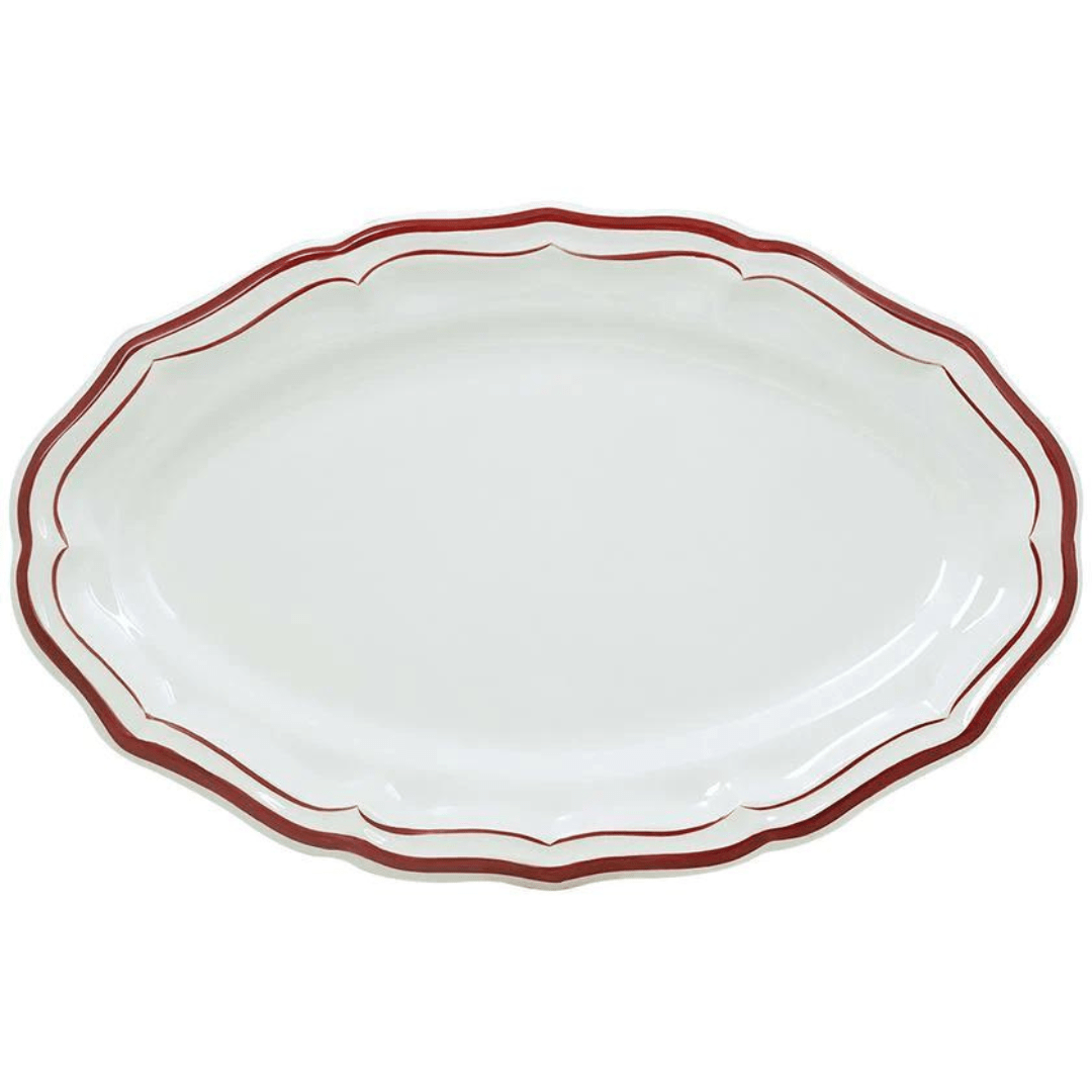 Filet- Oval Platter, Rouge