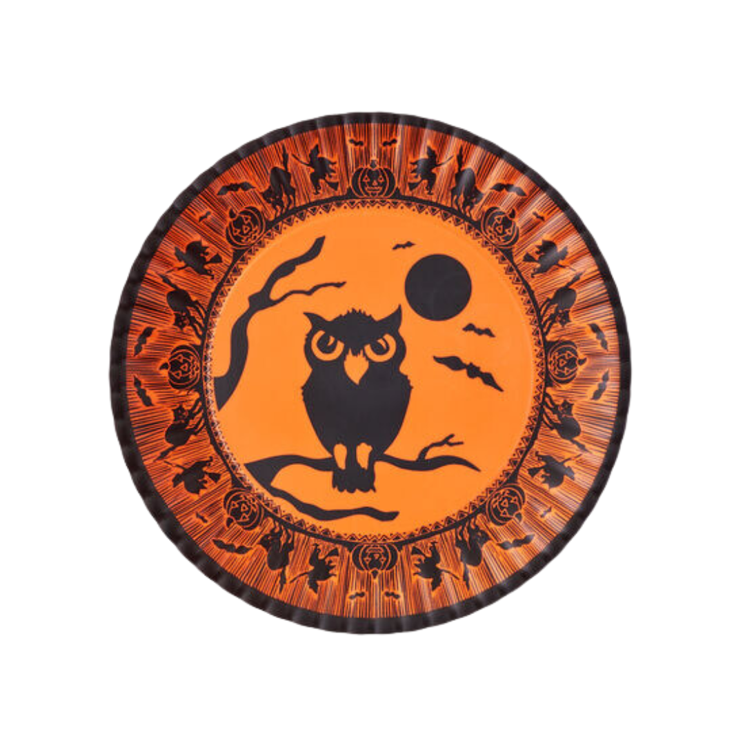 Melamine, Halloween Owl "Paper" Platter