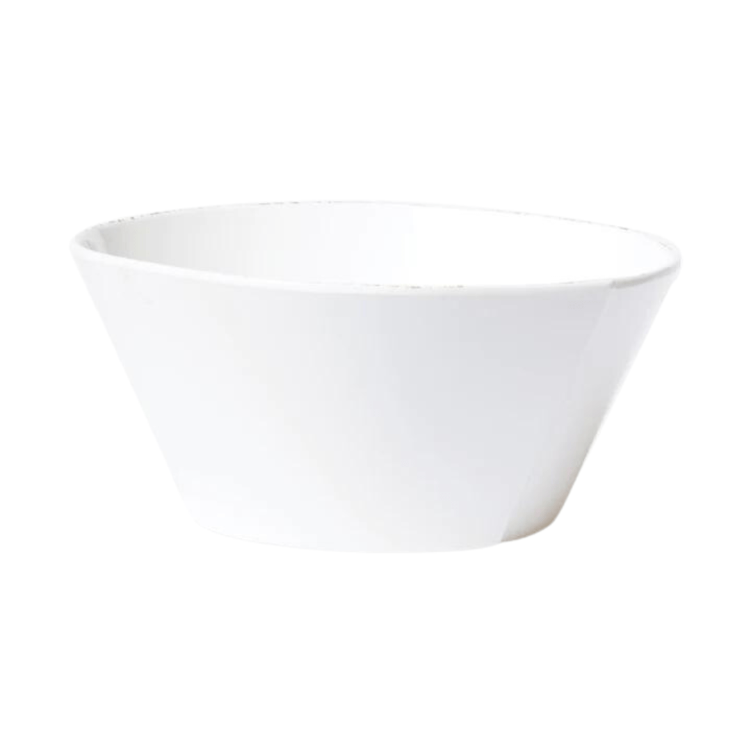 Melamine Lastra, White - Stacking Serving Bowl: Large