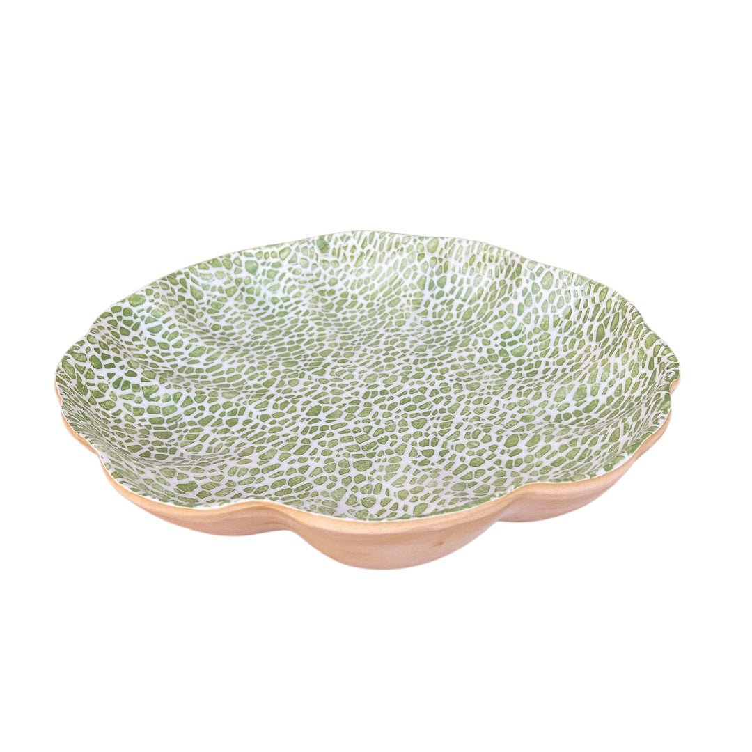 Large Scalloped Bowl / Pebble Citrus