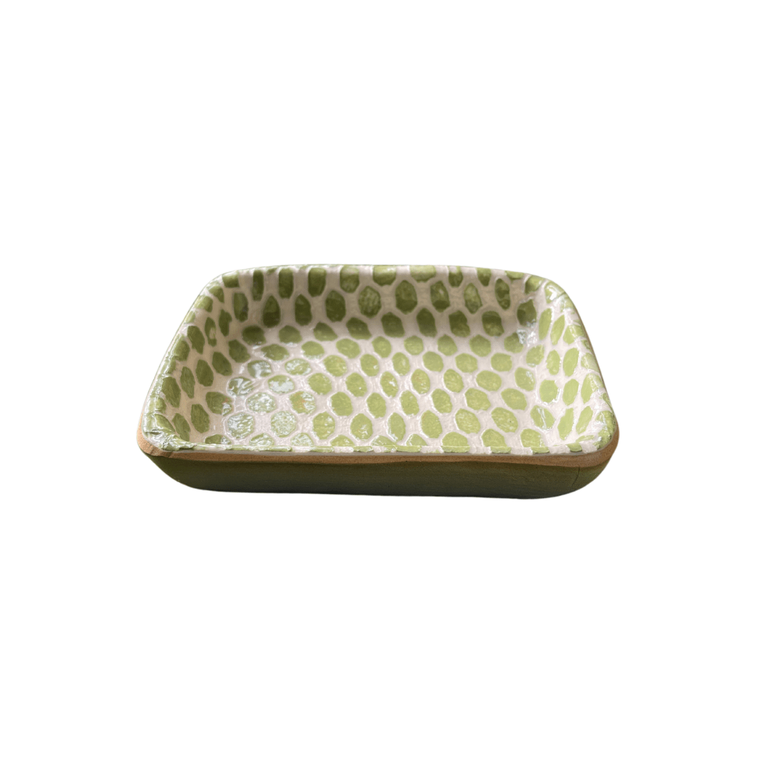 Rectangular Dip Bowl / Dot Citrus