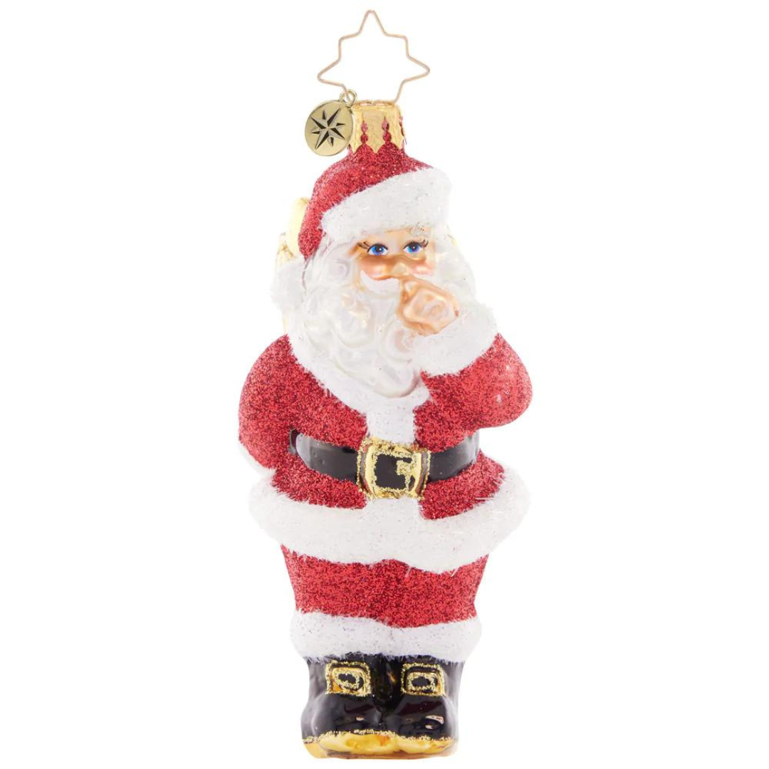 Santa's Big Surprise Ornament